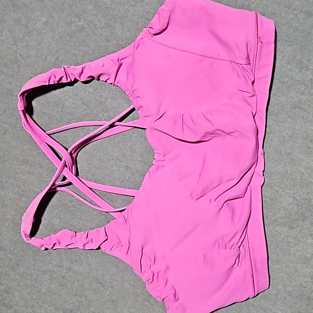 Lululemon Free To Be Serene Bra Size 10 Pink